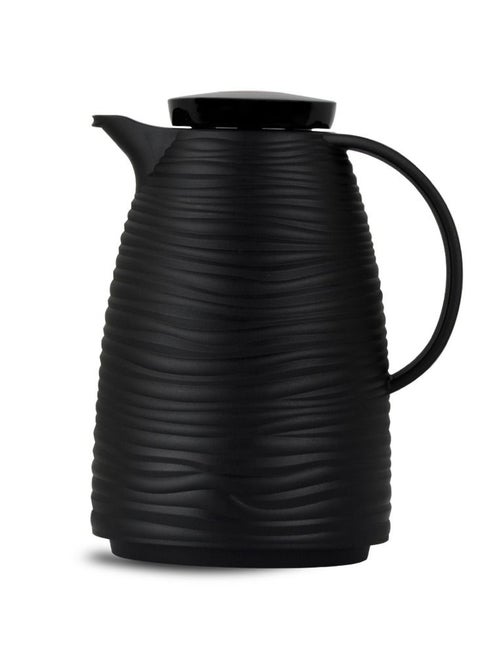 ترمس شاي وقهوة من باصرة مموج لون أسود 1L / 1.5L / 2L