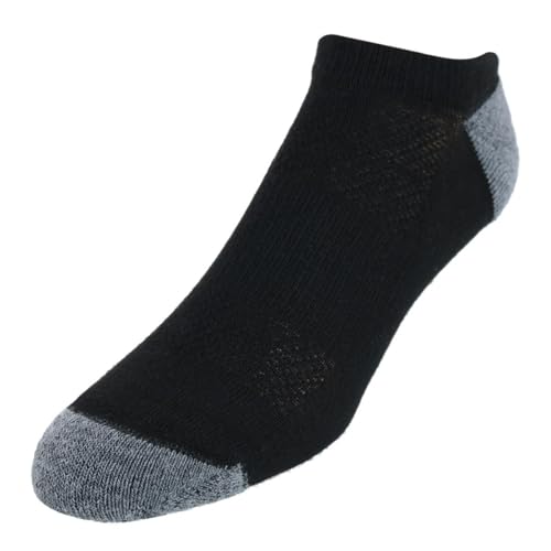 Hanes mens X-temp Lightweight No Show Socks, 12-pair Pack Casual Sock, Black, 6 12 US - Image 1
