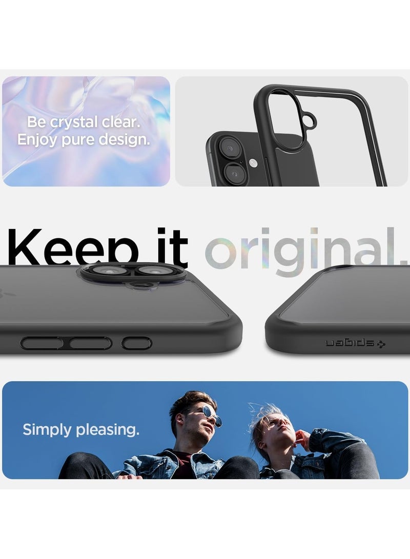 Spigen غطاء حماية ألترا هايبرد لهاتف آيفون 16 بلس (2024) - أسود غير لامع - Image 3