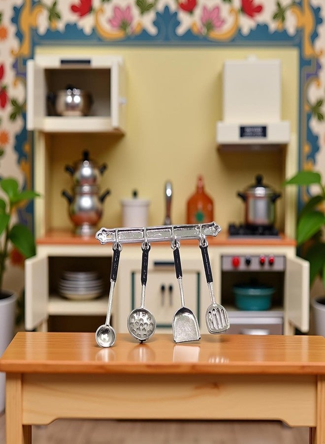 SelHeng 2 Set 1:12 Scale Stainless Steel Mini Kitchen Tools for Dollhouses, Realistic Utensil Set for Fairy Gardens, DIY Craft Dioramas and Model Displays - Image 3