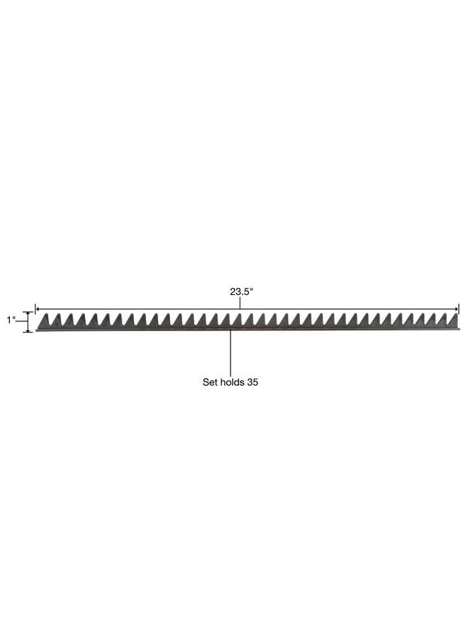 OEMTOOLS 22218 Rail Wrench Organizer 2 Piece Black Wrench Tray Tool Drawer Organizer Wrench For Tool Box Drawer Sort Any Tool  - Image 2