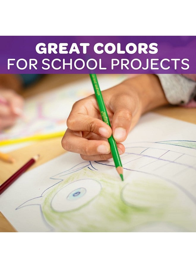 كرايولا أقلام تلوين كرايولا - ألوان متنوعة (عبوة من 12 قلمًا) | مجموعة أساسية لجميع مجموعات الفنون والحرف اليدوية للأطفال | مثالية للأطفال من سن 3 سنوات فما فوق - Image 3