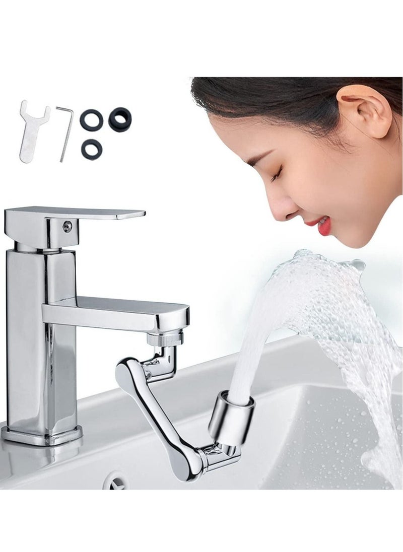Generic - Universal Rotating Faucet Extender 1080° Large-Angle Rotating Robotic Arm Water Nozzle Faucet Adaptor Faucet Aerator Splash Filter Kitchen Tap Extend - Image 1