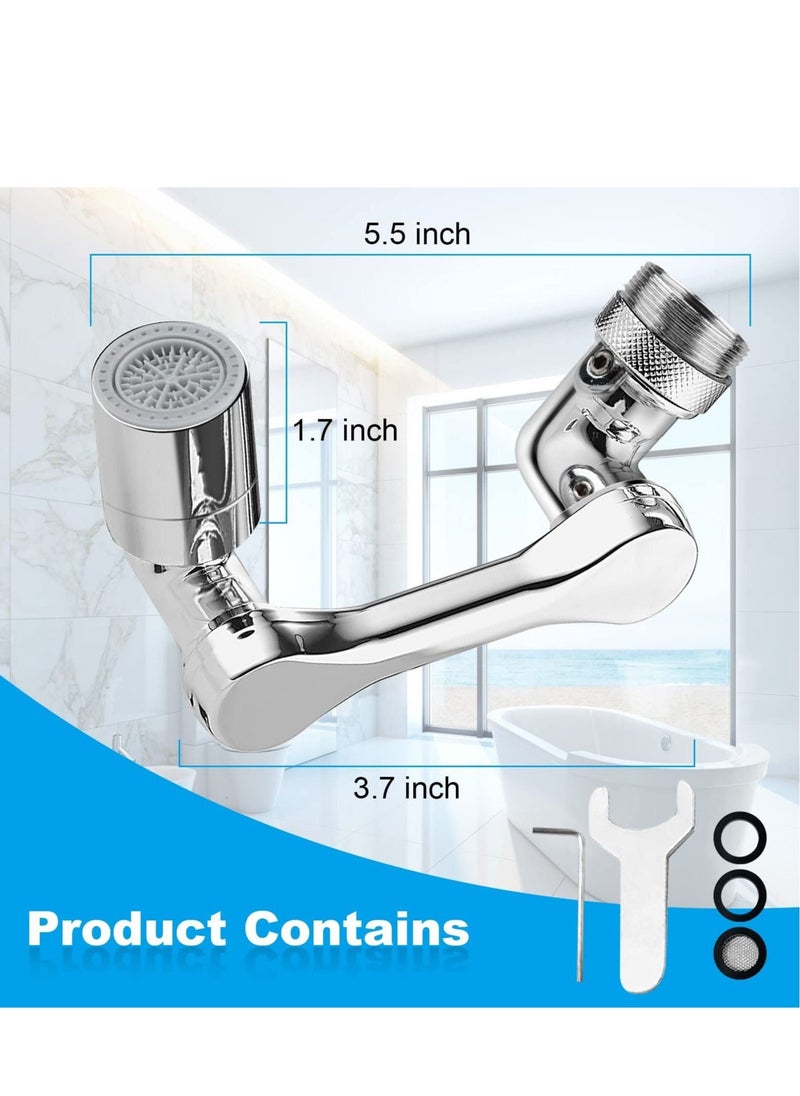 Generic - Universal Rotating Faucet Extender 1080° Large-Angle Rotating Robotic Arm Water Nozzle Faucet Adaptor Faucet Aerator Splash Filter Kitchen Tap Extend - Image 1