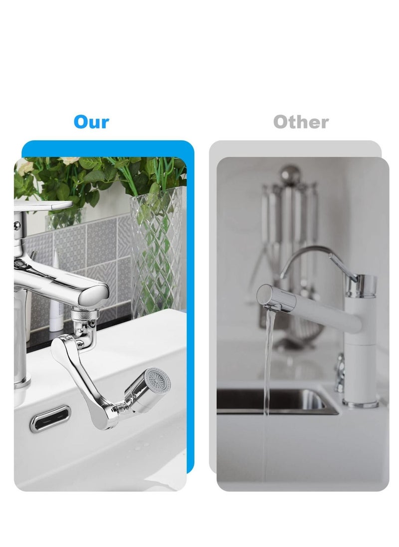 Generic - Universal Rotating Faucet Extender 1080° Large-Angle Rotating Robotic Arm Water Nozzle Faucet Adaptor Faucet Aerator Splash Filter Kitchen Tap Extend - Image 1