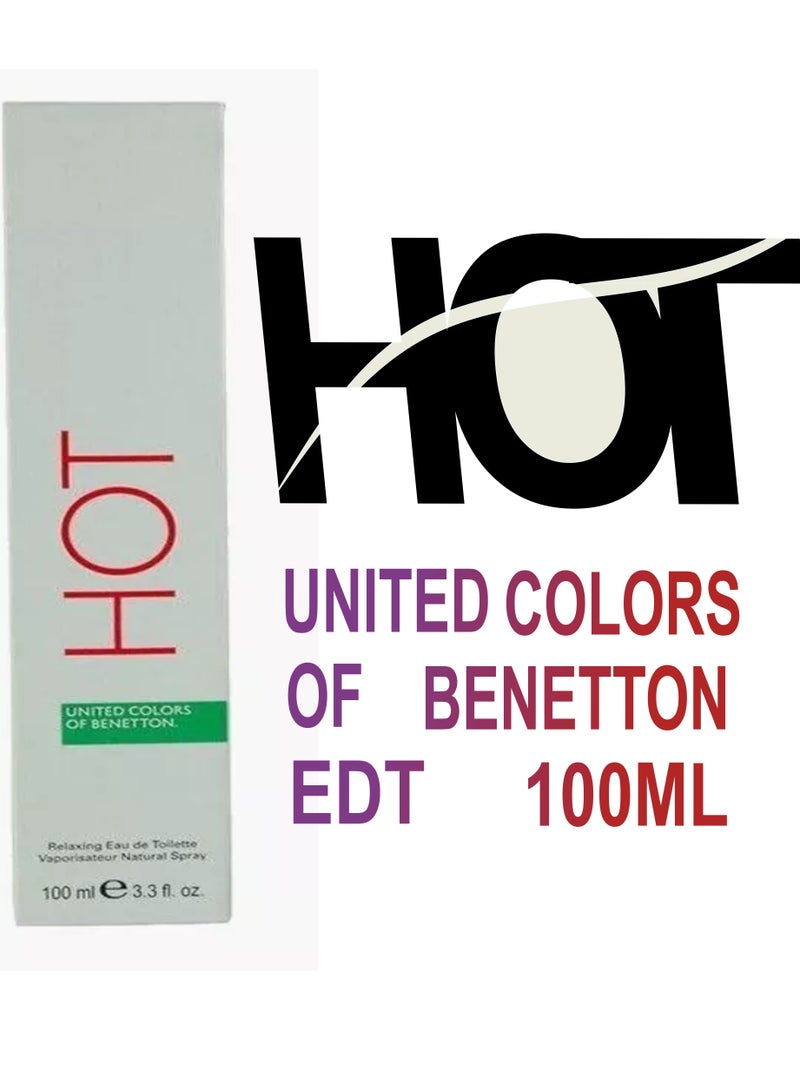 بينيتون هوت او دي تواليت 100 مل بخاخ - Image 1