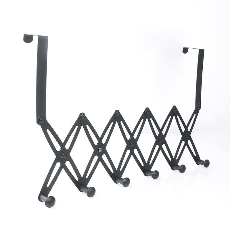 DREWIT STAR 6 Alloy Steel Hooks for ClothesOver The Door Hanger Hooks Organizer Cloth Hanger for DoorFlexible Door Back Hanger RackBathroom Hangers for Clothes Towel Wardrobe - Image 1