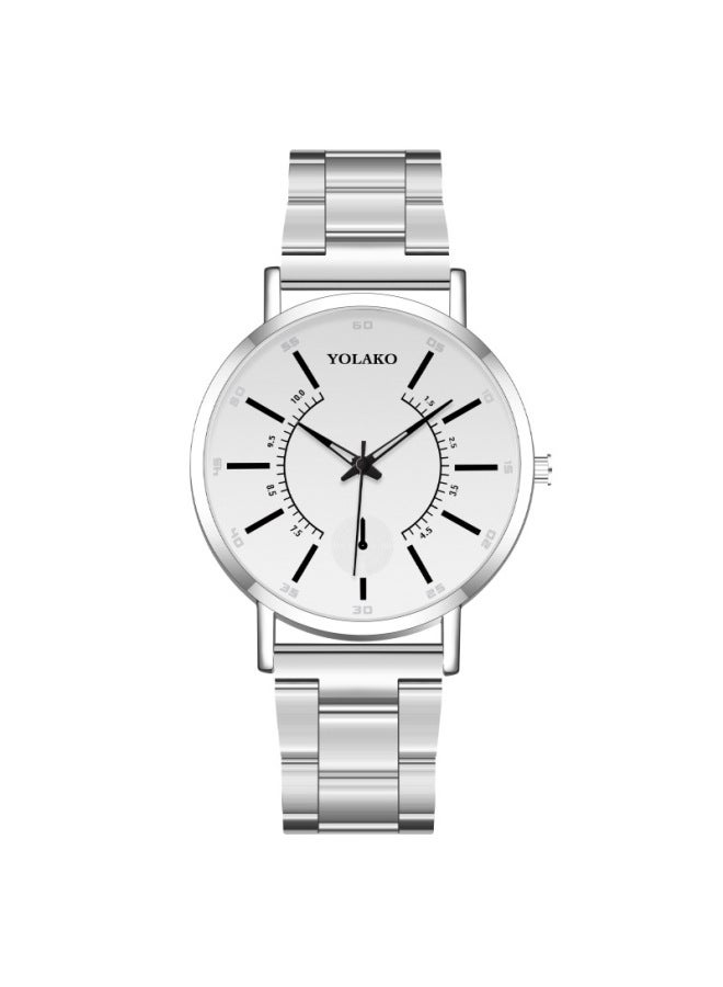 Fashion Men's Watch Steel Band Quartz Watch