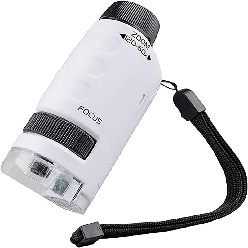 Tobo Portable Microscop, Scientific Experiment Set, Handheld Microscope with 60x-120x Magnification and LED Light, Perfect Mini Microscope for Education and Exploration of The World TD-1459IM - Image 1