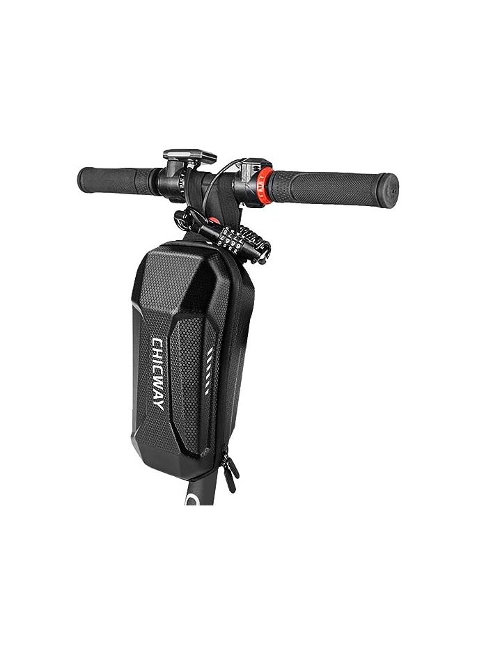 Goolsky Goolsky 2L Scooter Handlebar Bag, Front Hanging Bag with One Extra Universal Helmet Password Lock Set Compatible with Mijia M365/M365 Pro/Segway ES1/ES2/ES3 (Black)  - Image 1