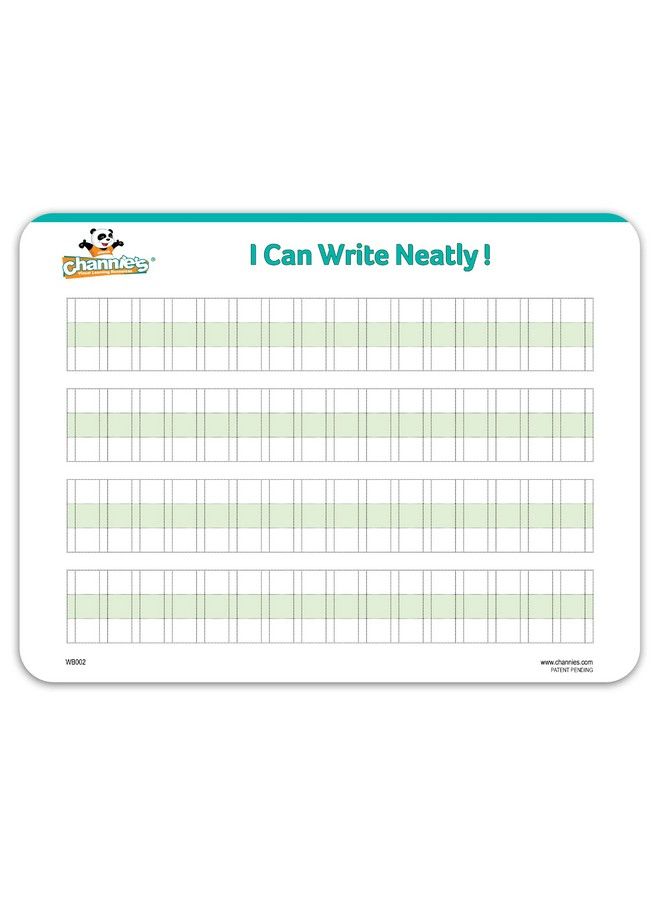 Channie's Channie’S Visual Dry Erase Neat Alphabet Hard Board For 1St 2Nd 3Rd Elementary School Students Handwriting Practice - Image 4