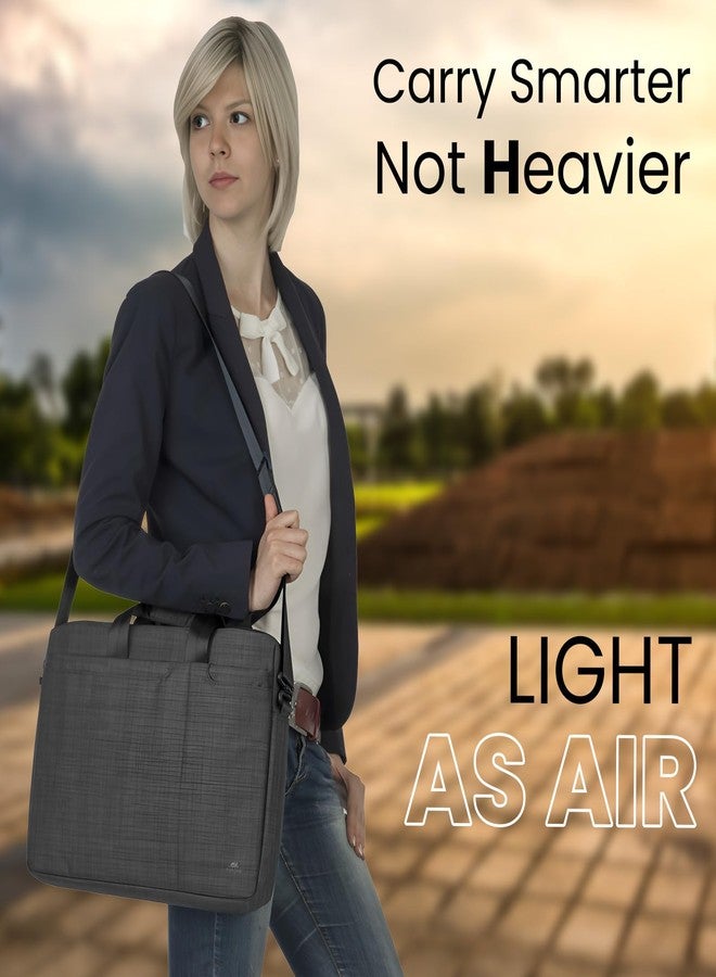 RIVACASE Biscayne Laptop Bag 15.6 Inches Versatility and Style Compact Shoulder Bag for Notebooks Ultra Light Computer Bag for Women/Men/Travel/Business, Compatible with Laptop Macbook Pro 15.6 inch - Image 4