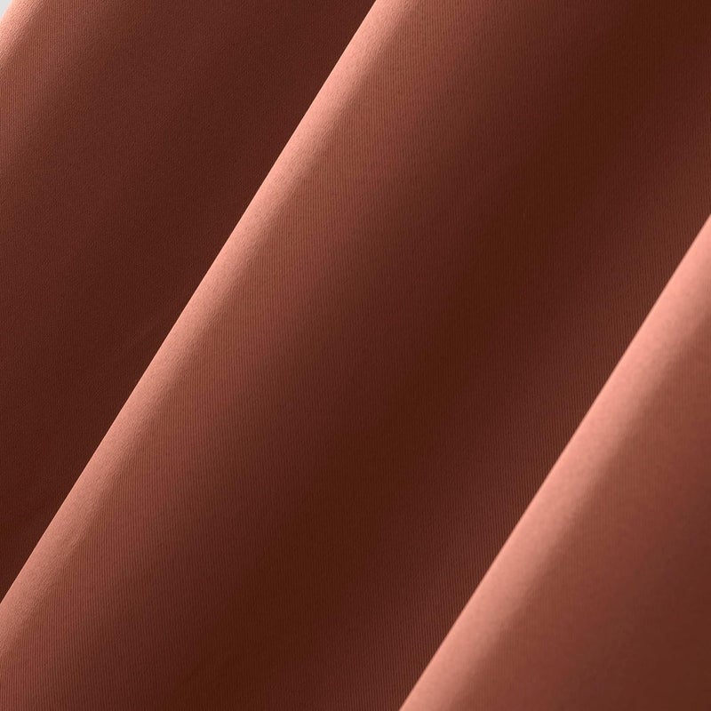 Sun Zero Easton Energy Saving Blackout Grommet Curtain Panel, 40" x 95", Terracotta Orange - Image 3
