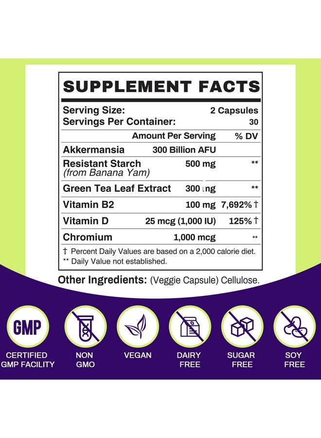 Keptrohy GLP-1 Supplement - 300 Billion AFU Akkermansia Probiotic for Women & Men, Akkermansia Muciniphila for GLP-1 Production, Digestive, Gut, Immune Health, Enhances Gut Digestive Lining function, 60 Count - Image 2