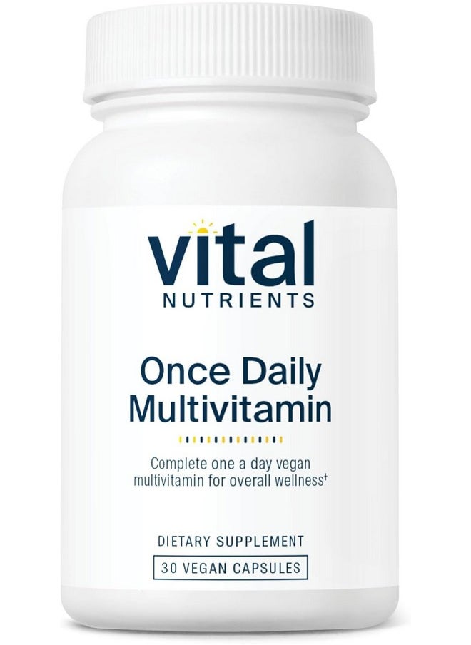 Vital Nutrients - Vital Nutrients Once Daily Multivitamin | Vegan Multi for Women & Men | Allergen-Free | 19 Essential Vitamins + Antioxidants for Eye and Heart Health | Gluten, Dairy & Soy-Free | 30 Capsules - Image 1