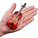 Dselvgvu Wooden Miniature Cello with Stand Bow and Case Mini Musical Instrument Cello Replica Collectible Figurines Dollhouse Accessories Model Home Decoration Display Ornament 551x197x063 - Image 4