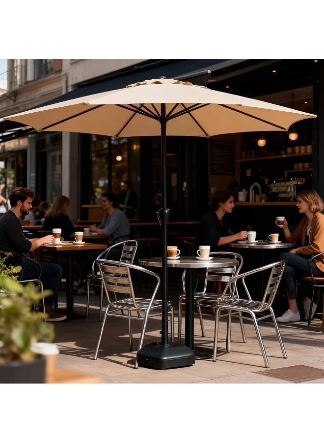 Vparty Outdoor Patio Umbrella - Outdoor Leisure Sun Umbrella Beach Umbrella, Foldable Sun Umbrella, Stall Umbrella Sunscreen Umbrella Center Post Umbrella, Suitable for Courtyards, Garden Decoration, Is a Good Choice for Camping Dinners - Image 5
