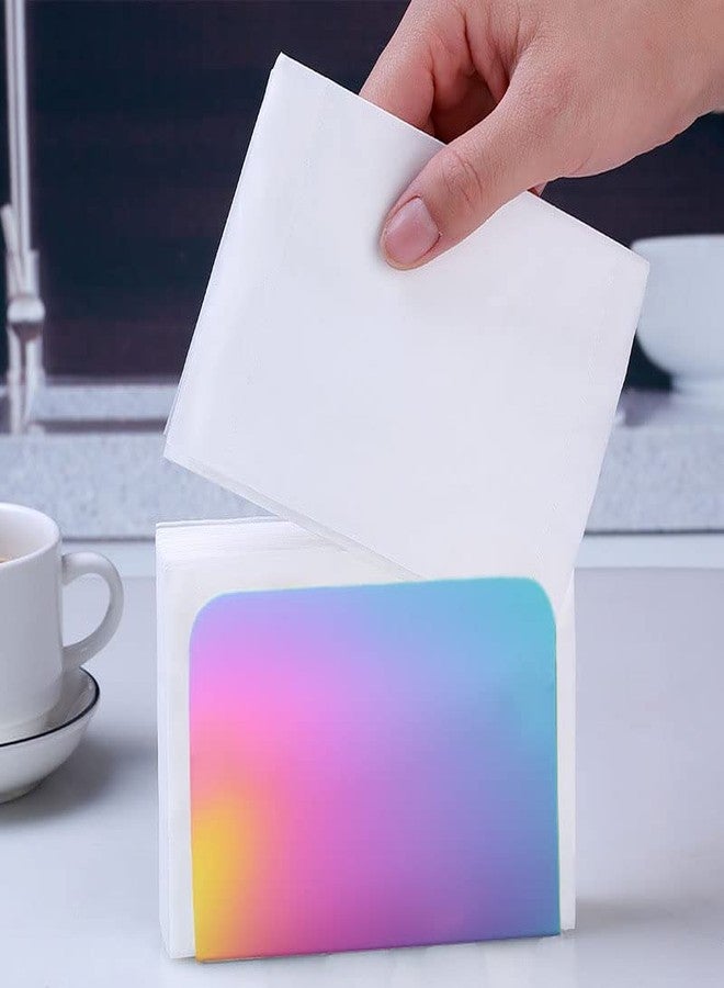 maiwalk Tissue Paper Napkin Holder Rainbow Kitchen Accessories Stainless Steel Farmhouse Napkins Holder for Kitchen Dining Table Classic Restaurant Home Tabletop Decor - Image 2