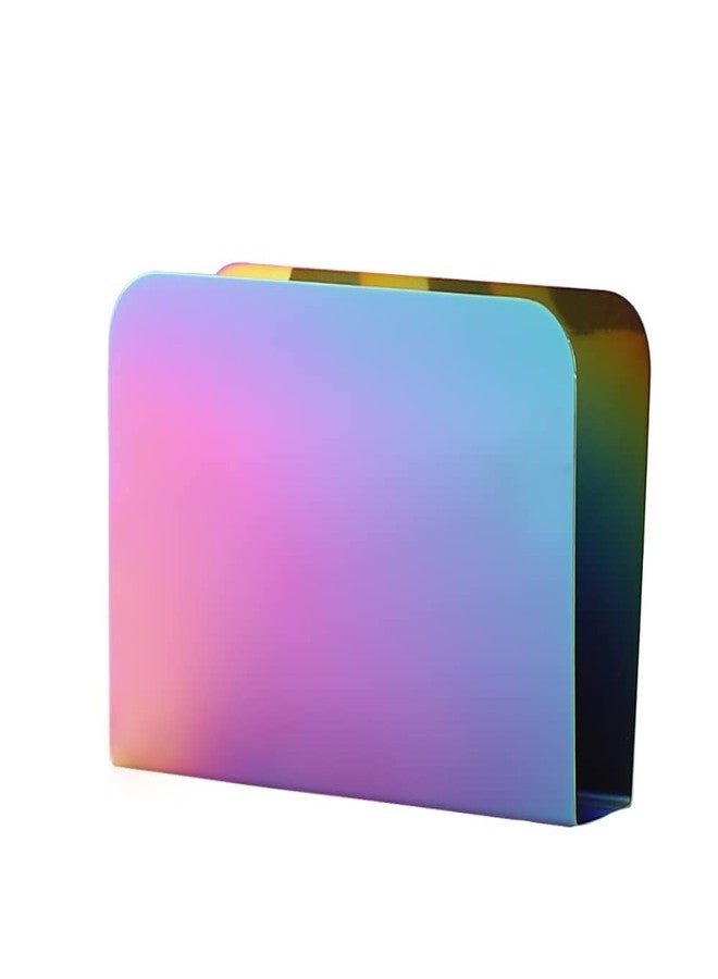 maiwalk Tissue Paper Napkin Holder Rainbow Kitchen Accessories Stainless Steel Farmhouse Napkins Holder for Kitchen Dining Table Classic Restaurant Home Tabletop Decor - Image 1
