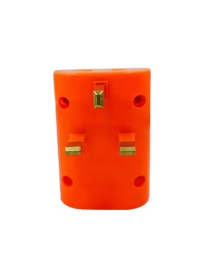 CAMRY Universal Travel Plug Adapter UK 3-Pin to Multi Socket Converter, 13A Fused International Power Plug Adapter for India UAE EU US Devices, Compact Travel Socket Converter – Orange - Image 4