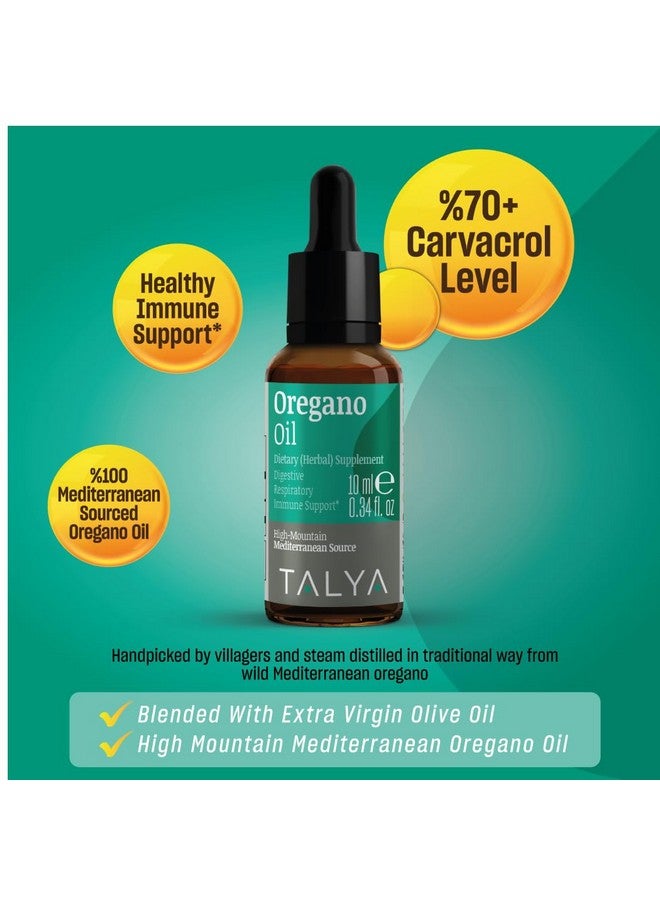 TALYA Oregano Oil 0.34 fl.oz | Oil of Oregano Liquid | Immune Support, High Carvacrol, Digestive Health | Non-GMO | Vegan | Mediterranean Oregano - Image 2