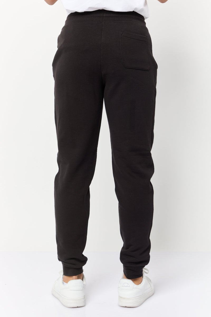 Celio Men Regular Fit Solid Jogger Pants, Black  - Image 4