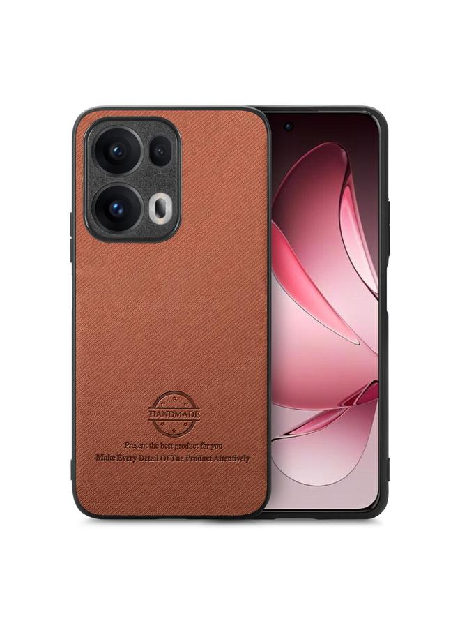 The Bros Case For OPPO Reno13 Pro Global Twill Fabric Leather Skin Back Phone Case