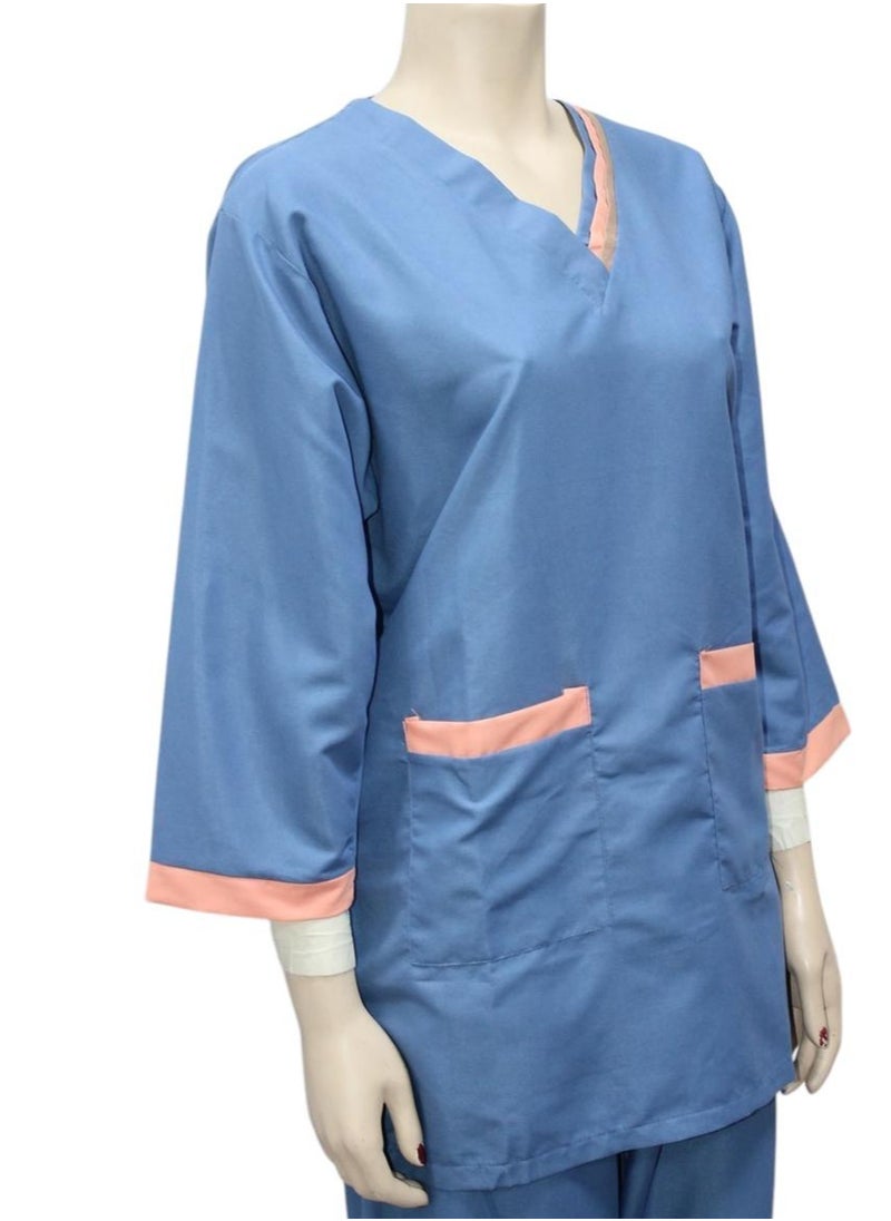 1home - Housemaid Uniform Maid Nanny Scrub Suit 3 piece set - Image 1