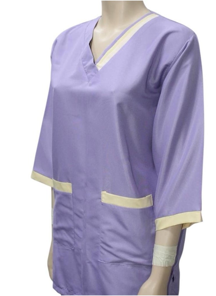 1home - Housemaid Uniform Maid Nanny Scrub Suit 3 piece set - Image 1