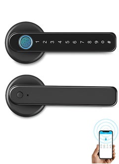Taimi Zinc Alloy Built-in Smart Door Lock Durable, Secure and Versatile With Fingerprint, Password, Mechanical Key and App Integration  - Image 1