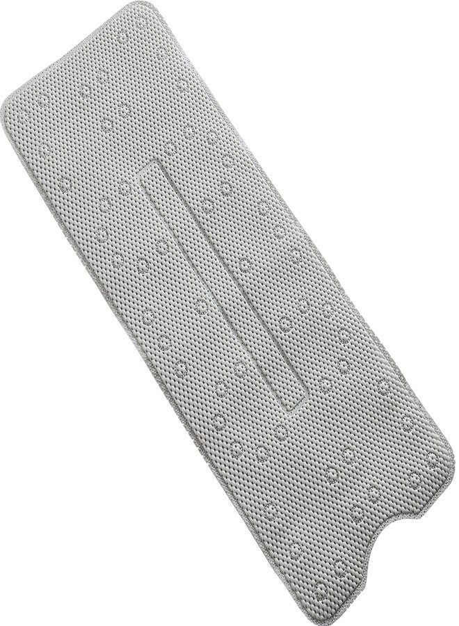 Webos Foam Bathtub Mat: Extra Long Bath Shower Mat for Tub with Drain Holes and Suction Cups for Bathroom(Light Grey, 10X40Inch) - Image 1