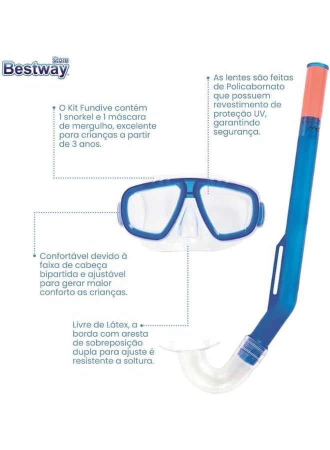 بست واي قناع وغطاء غطس فاندايف بألوان متنوعة - Image 2