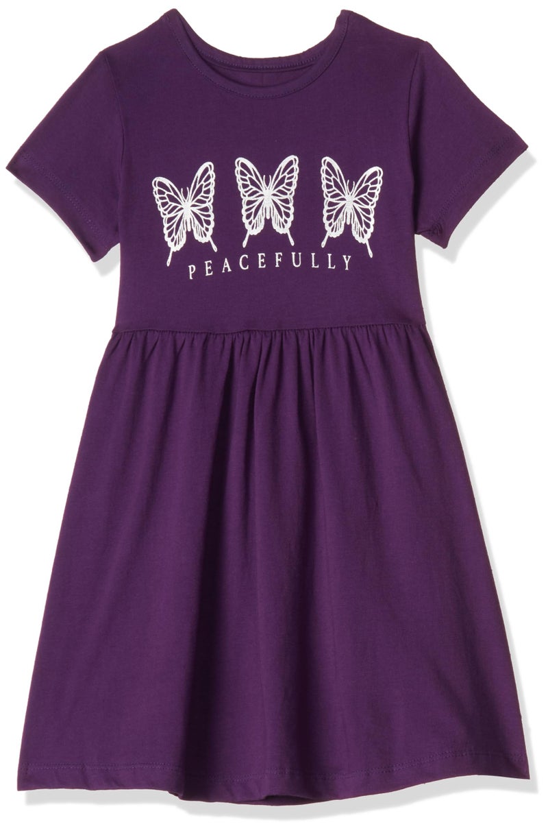 T2F Girls Printed Cotton Casual Knee-Length Dress(Pack of 3) - Image 2