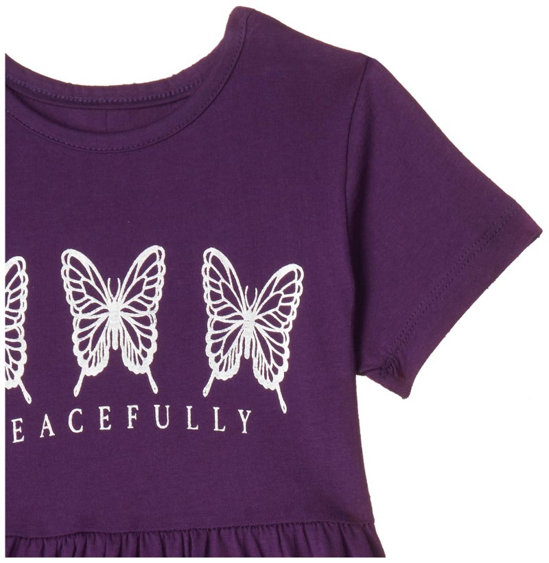 T2F Girls Printed Cotton Casual Knee-Length Dress(Pack of 3) - Image 3
