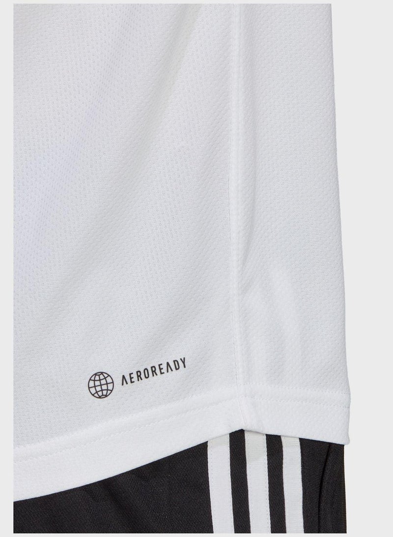 اديداس تي آر-إي إس بيس بولو قمصان تدريب رجالي أبيض - Image 4