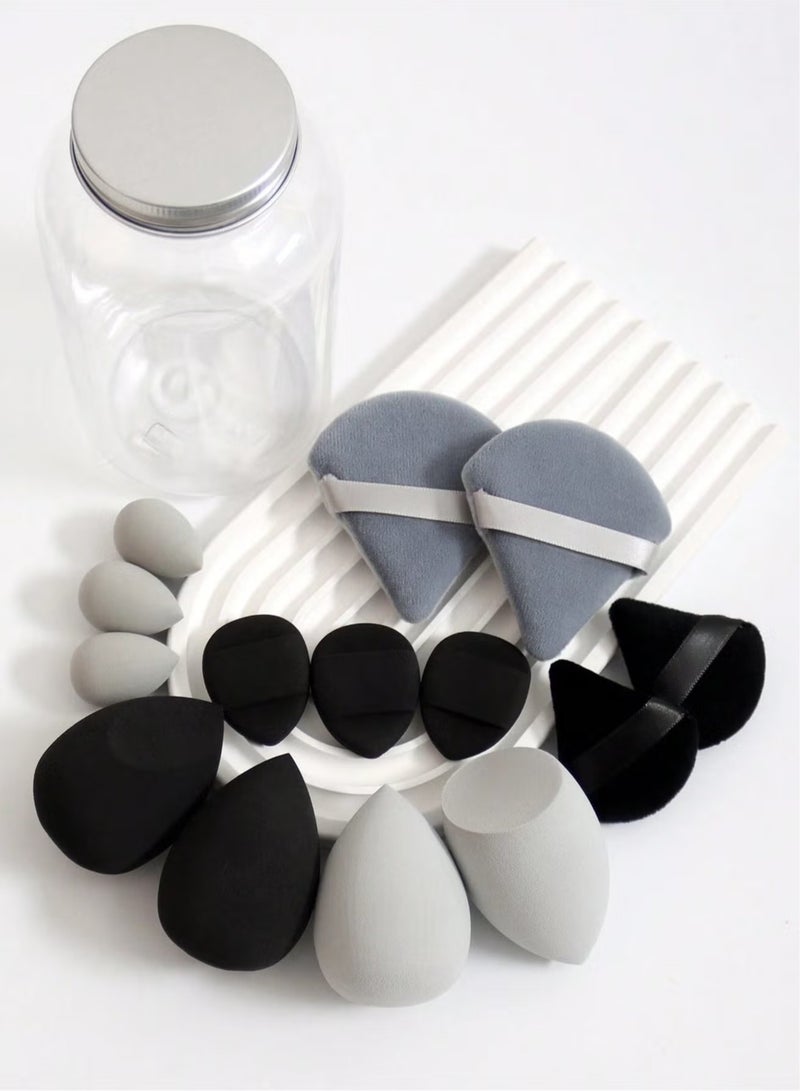 Generic 14-Piece Makeup Sponge Set- Multi soft color Mini Makeup Sponge, Powder Puff Long Lasting Beauty Sponge Wet & Dry Use for Women  - Image 2