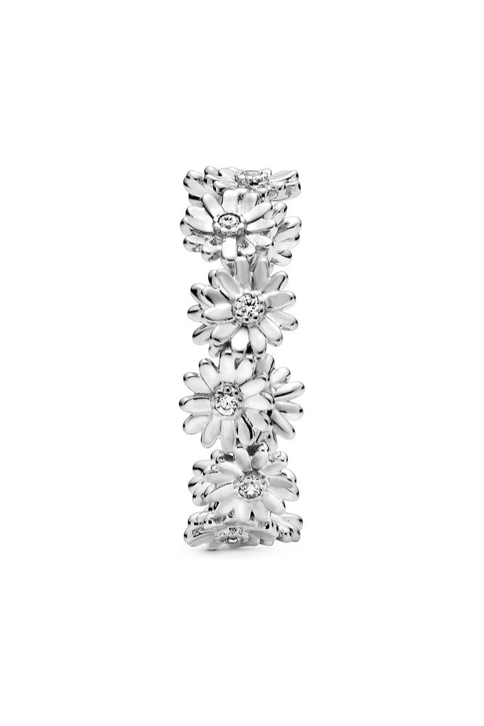 PANDORA Daisy Sterling Silver Ring with Clear Cubic Zirconia - Image 3