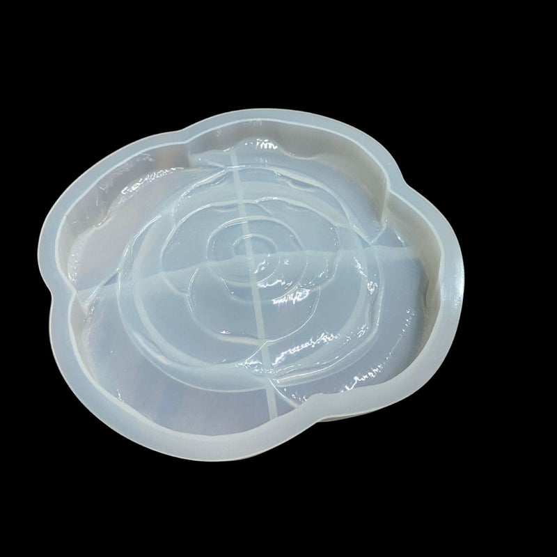 SNOOGG Pack of 2 Resin Mould Flower Tray Silicone Mould for epoxy Resin Casting and Resin Art, Anniversay gifiting DIY Crafts Home Decoration Wedding - Image 4