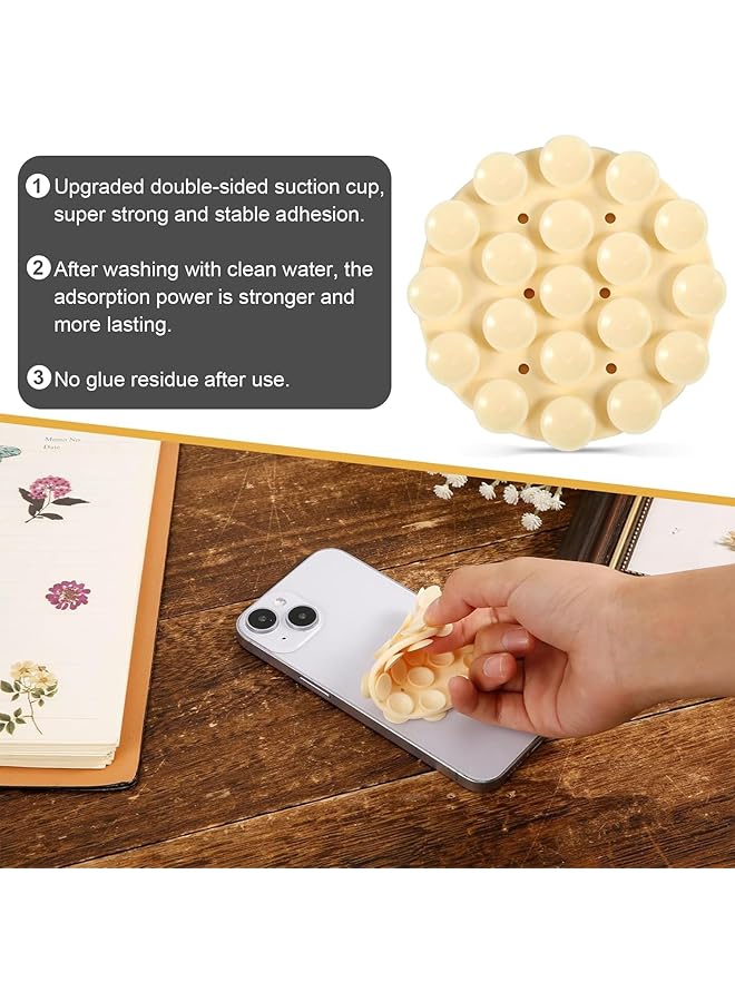 أوزيغالور مجموعة من 5 حاملات شفط من السيليكون للهاتف، حافظة هاتف لاصقة مضادة للانزلاق وحامل هاتف محمول للسيارة - Image 2