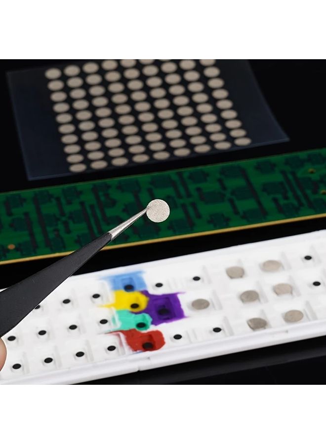 1 Sheet 6mm Self Adhesive Conductive Tape Dots Repair Sticky Contacts For Remote Control Keyboards Game Consoles - Image 4