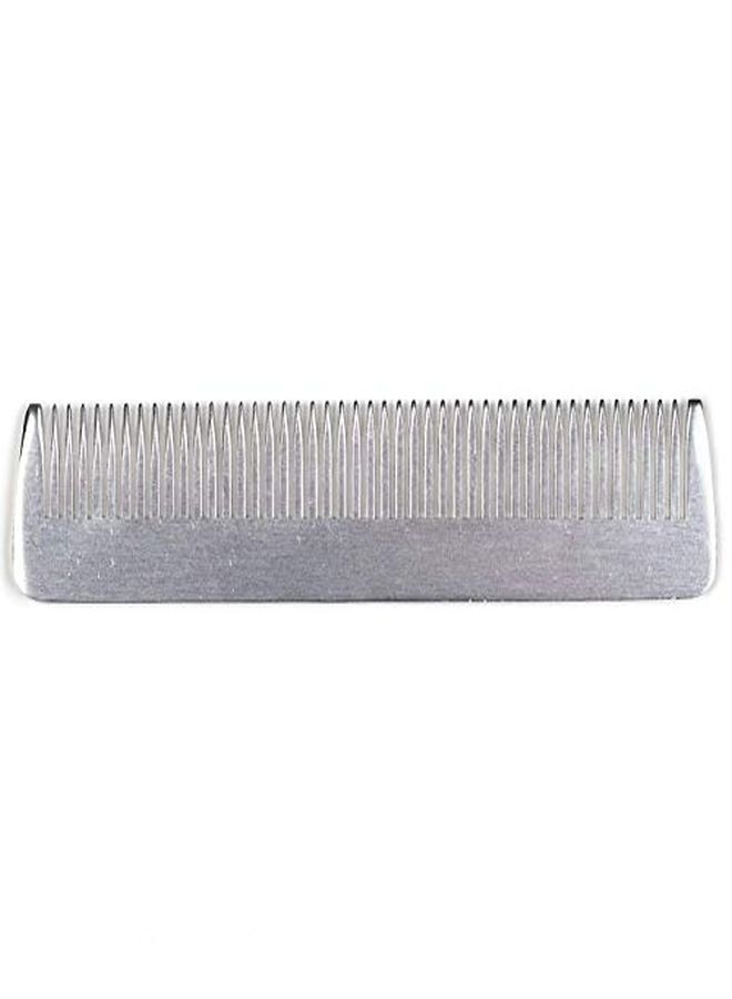 Fendrihan Small 4.6" Sturdy Metal Fine Tooth Barber Pocket Grooming Comb - Image 5