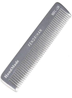 Fendrihan Small 4.6" Sturdy Metal Fine Tooth Barber Pocket Grooming Comb  - Image 1