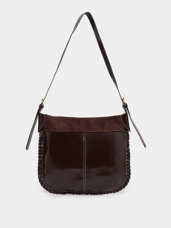 Styli Styli Contrast Stitch Detail Shoulder Bag with Adjustable Handle  - Image 2