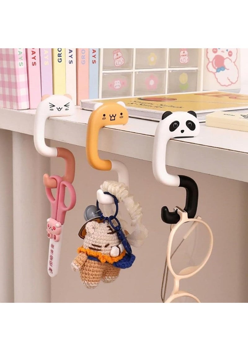 spa luxetique 4 Pieces Table Bag Hook, Table Bag Holder Portable Office Bag Hanger Foldable Handbag Hook for Women  - Image 4