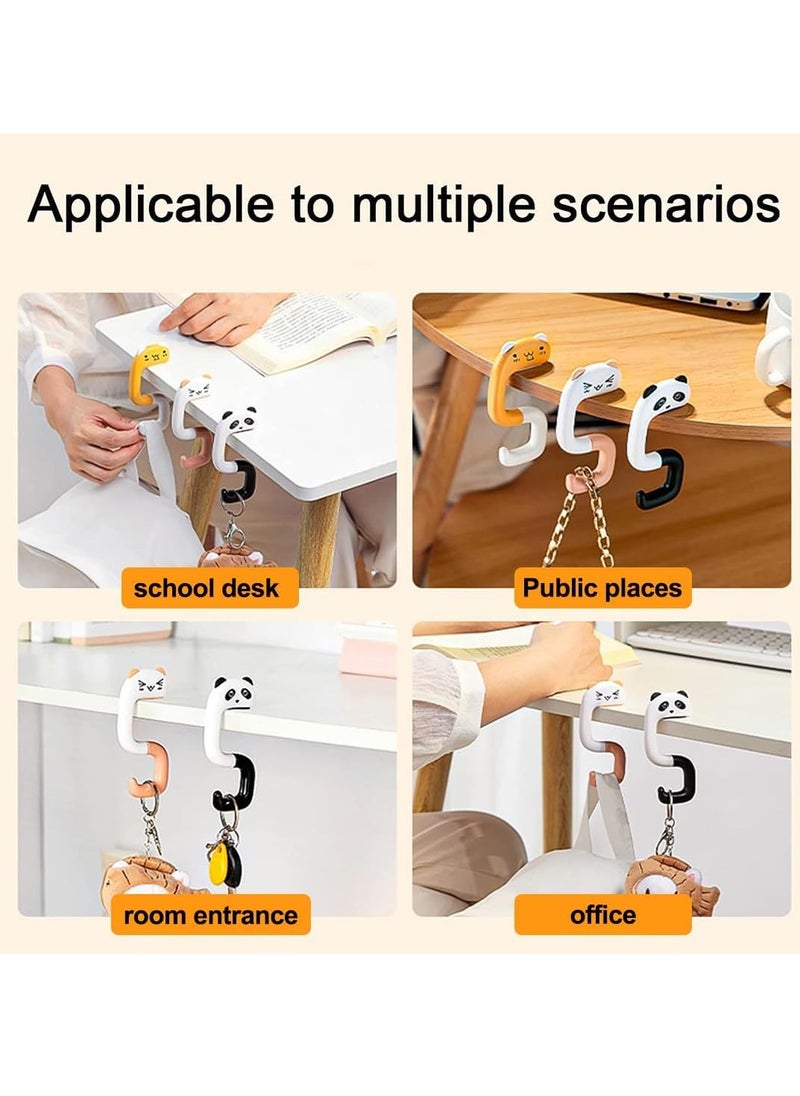 spa luxetique 4 Pieces Table Bag Hook, Table Bag Holder Portable Office Bag Hanger Foldable Handbag Hook for Women  - Image 5