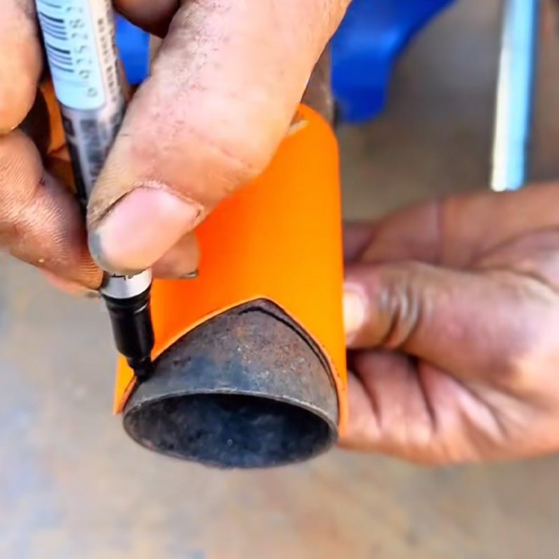 MCNULGUR Pipe Pro Cutting Guide Kit - Saddle Joint Pipe Cutting Layout Tool for Metal Fabrication, Welding, Insulation Cutting, Pipe Fitting, and DIY Projects ï»¿ (Orange, DN20mm - DN200mm) - Image 5
