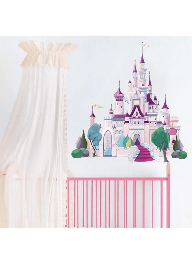 Runtoo Large Castle Wall Art Decals for Girls Bedroom Princess Wall Stickers Nursery Kids Home Decor - Image 1