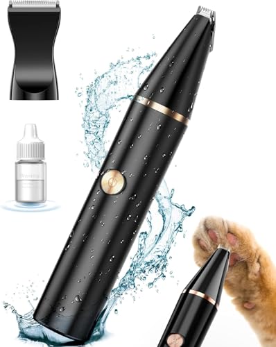 oneisall 2 Speed Cat Clippers with Double Blades Rechargeable Cordless Small Cat Paw Trimmer Low Noise for Trimming Dogs Hair Around Paws Eyes Ears Face Rump Black