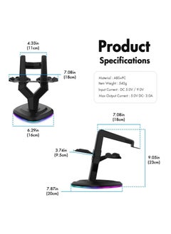Y&D for Oculus Quest, Quest 2, Rift or S VR Headset and Touch Controllers Charging Dock Display Stand Accessories  - Image 2