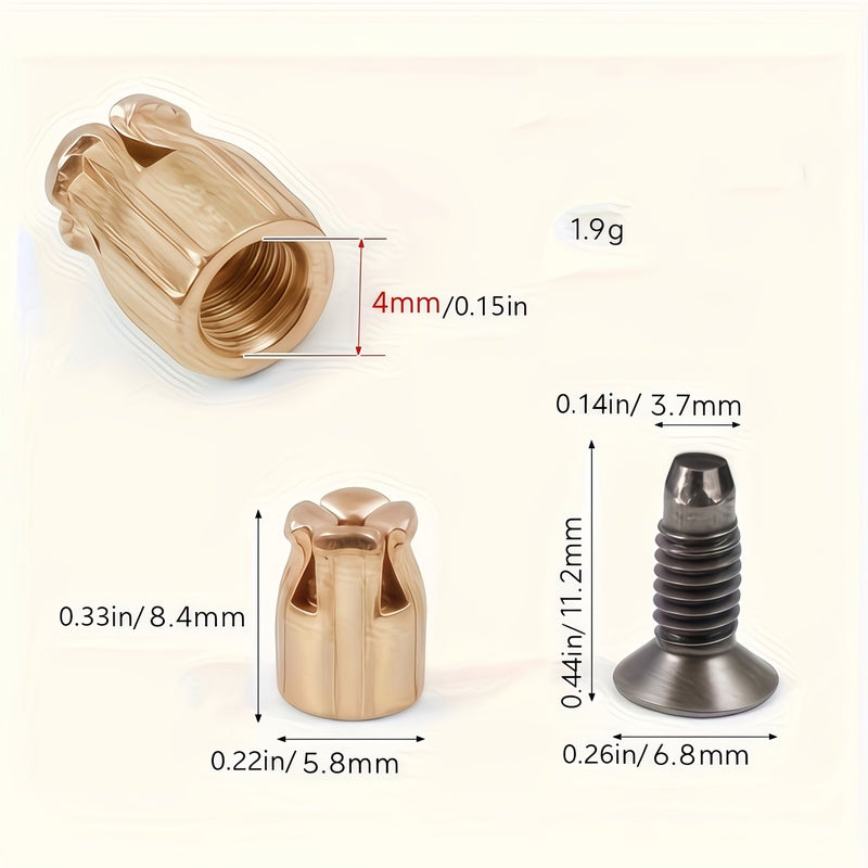 80pcs Reusable Hinge Expansion Inserts for Door Panel Fastener Repair - Image 2